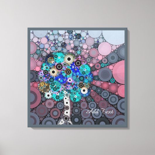 Tree of Life秘伝アートギフトパーソナライズされた キャンバスプリント (正面)