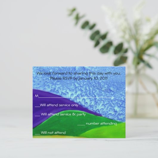 Tree of Life返信カード 出欠カード (スタンド正面)