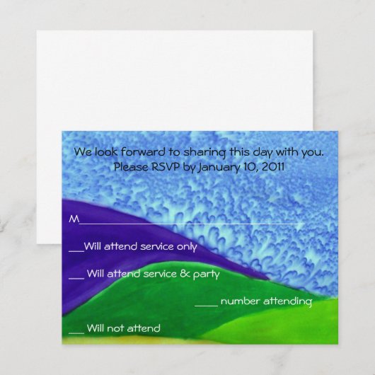 Tree of Life返信カード 出欠カード (正面/裏面)