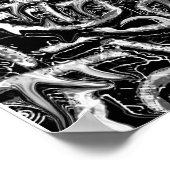 Tree of Life陰陽in白黒 ポスター (角)