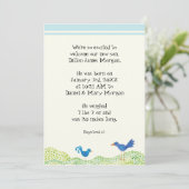 Tree of Life, お洒落 Boy Birth Announcement 招待状 (スタンド正面)