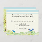 Tree of Life, お洒落Boy RSVP Response Cards 招待状 (正面/裏面)