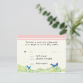 Tree of Life, お洒落Girl RSVPレスポンスカード 招待状 (スタンド正面)