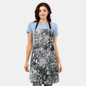 Tree Of Life -らせん状葉グランジスタイル1 エプロン (着用した状態)