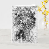 Tree Of Life -らせん状葉グランジスタイル1 カード (黄色い花)