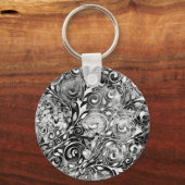 Tree Of Life -らせん状葉グランジスタイル1 キーホルダー (正面)