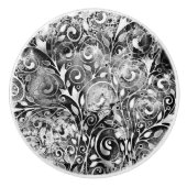 Tree Of Life -らせん状葉グランジスタイル1 セラミックノブ (正面)