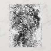 Tree Of Life -らせん状葉グランジスタイル1 ポストカード (正面)