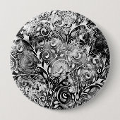 Tree Of Life -らせん状葉グランジスタイル1 缶バッジ (正面)