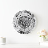 Tree of Life -らせん状葉スタイル1 ラージ壁時計 (ホーム)