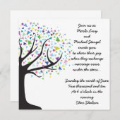 Tree of Life ウェディング招待状 招待状 (正面/裏面)