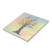 Tree of Life カラフル Ceramic Tile タイル (側面)