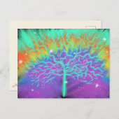 Tree of Life カラフル Suru Art 2018年1月6日HC ポストカード (正面/裏面)