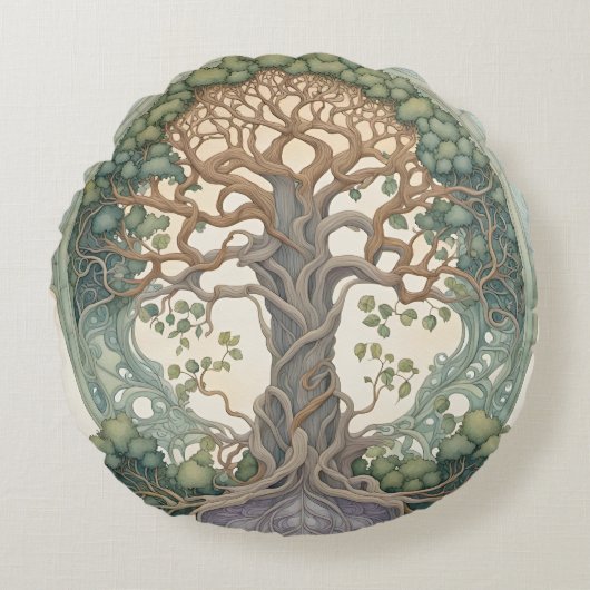 Tree of Life ラウンドクッション (正面)