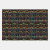 「Tree of Life」ラッピング紙フラットシートセット3 ラッピングペーパーシート (正面3)