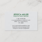 Tree of Life – 機能医学 名刺 (裏面)