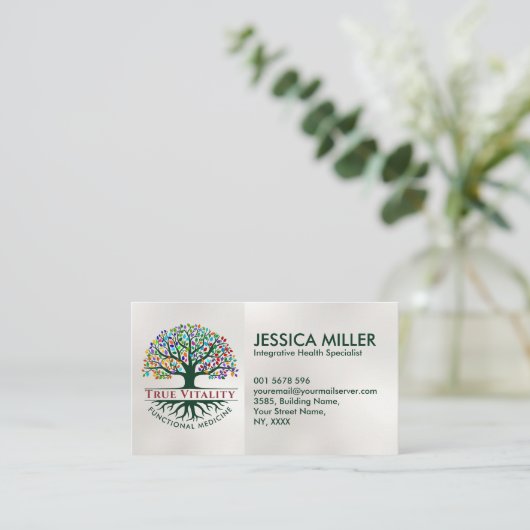 Tree of Life – 機能医療名刺 名刺 (スタンド正面)