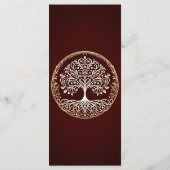 Tree of Life 素朴 Dark Red Celticのメ結婚ニュー メニュー (裏面)