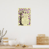 Tree of Life 結婚 Quaker's certificate (vpi) ポスター (キッチン)