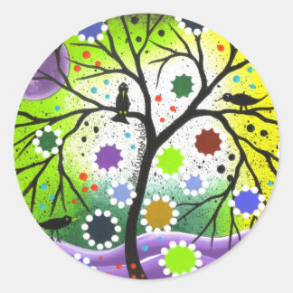 Tree Of Life #33 By Lori Everett ラウンドシール