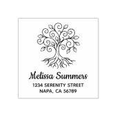 Tree of Life Address ラバースタンプ (インプリント)