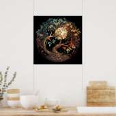Tree of Life AI Art Poster ポスター (キッチン)