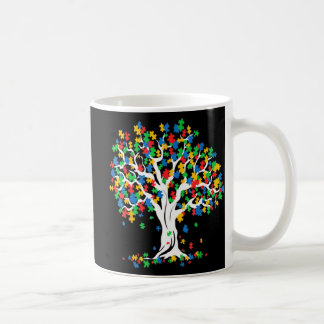 Tree Of Life Autism Awareness MonthおもしろいASDサポート コーヒーマグカップ
