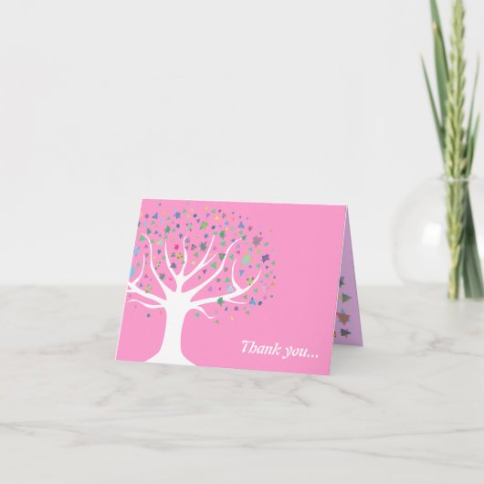 Tree of Life Baby Naming Thank You Card サンキューカード (正面)