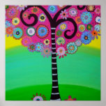 TREE OF LIFE BAR/BAT MITZVAH ポスター<br><div class="desc">CHECK ORIGINAL PAINTINGS OF PRISARTS ON EBAY</div>