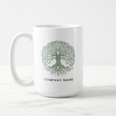 Tree of Life Businessロゴ コーヒーマグカップ (左)