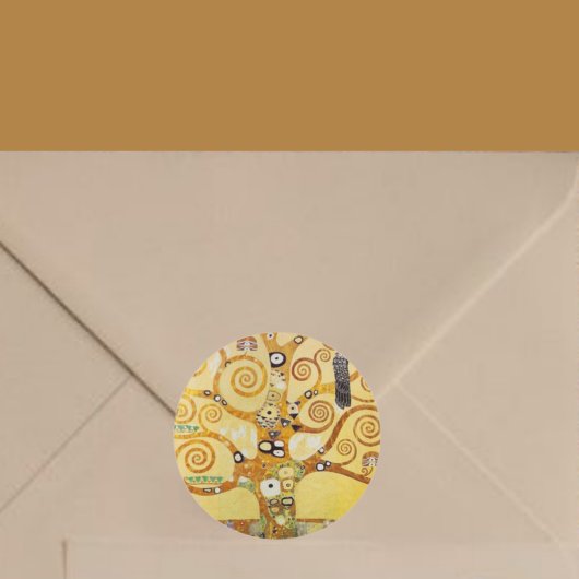 Tree of Life byクリムト ラウンドシール
