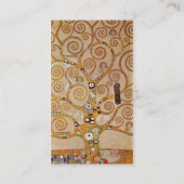 Tree of Life byクリムト、様式化されたアールヌーボーシンボル 名刺 (裏面)