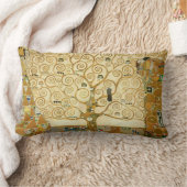 Tree of Life by Gustavクリムト ランバークッション (ブランケット)