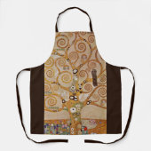 Tree of Life by Gustavクリムト,様式化されたアールヌーボー エプロン (正面)