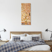 Tree of Life by Gustavクリムト,様式化されたアールヌーボー キャンバスプリント (インサイチュ (寝室))