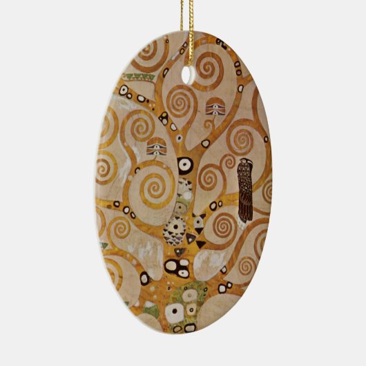 Tree of Life by Gustavクリムト，様式化されたアールヌーボー セラミックオーナメント (右)
