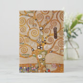 Tree of Life by Gustavクリムト,様式化されたアールヌーボー 招待状 (スタンド正面)