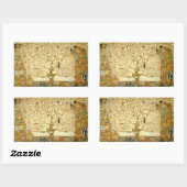 Tree of Life by Gustavクリムト 長方形シール (シート)