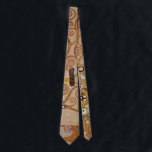 Tree of Life by Gustav Klimt, Stylized Art Nouveau ネクタイ<br><div class="desc">Now available! Double sided printed ties! Twice as nice! Tree of Life (1905-1911) by Gustav Klimt. The Tree of Life is a vintage Art Nouveau painting featuring the tree of knowledge calling into question the black bird of prey, the symbol of death. The normal life cycle as understood by Freud...</div>