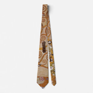 Tree of Life by Gustav Klimt, Stylized Art Nouveau ネクタイ
