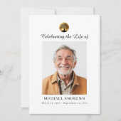 Tree of Life - Celebration of Life Funeral Photo  招待状 (正面)