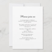 Tree of Life - Celebration of Life Funeral Photo  招待状 (裏面)