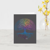 Tree Of Life Choose Life Suicide Prevention Awaren カード (黄色い花)
