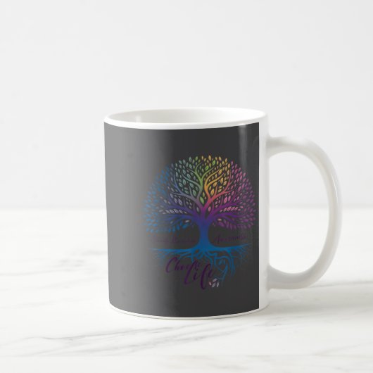 Tree Of Life Choose Life Suicide Prevention Awaren コーヒーマグカップ (右)
