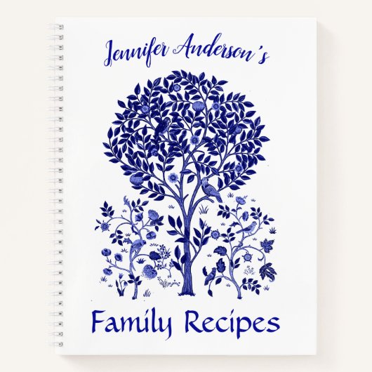 Tree of Life, Cobalt Blueレシピ ノートブック (正面)