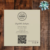 Tree Of Life Connect With UsソーシャルメディアQRコード スクエア名刺