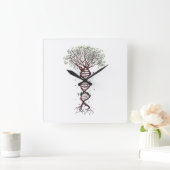 Tree of Life DNA Genetics Biology Environment スクエア壁時計 (ホーム)