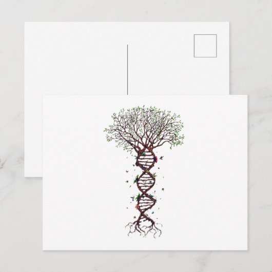 Tree of Life DNA Genetics Biology Environment 案内ポストカード (正面/裏面)