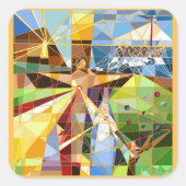 Tree of Life Easter Christianステッカー スクエアシール (正面)