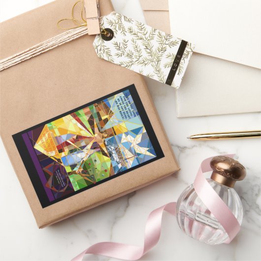 Tree of Life Easter Christianステッカー 長方形シール (ギフト)